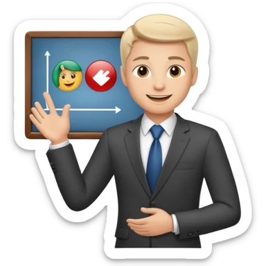 work exec presentation sticker