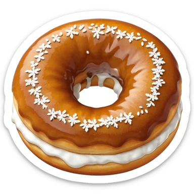 a slovenian traditional donut krof sticker
