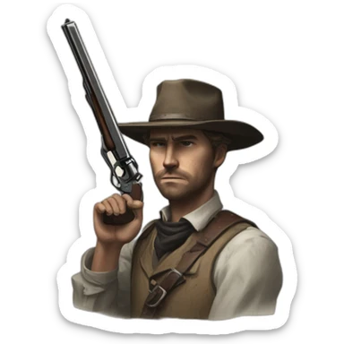 Hunt Showdown the one and only Colt sticker