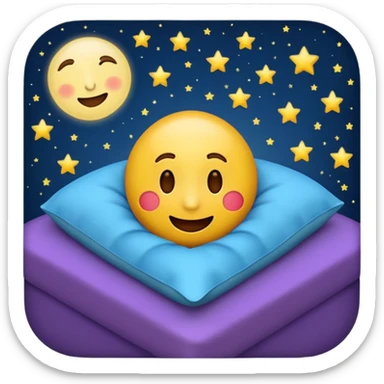 crea un emoji de buenas noches javier sticker