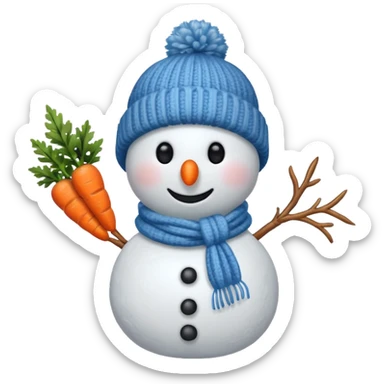 snowman with outfits  sticker