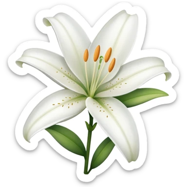 Lily flower  sticker