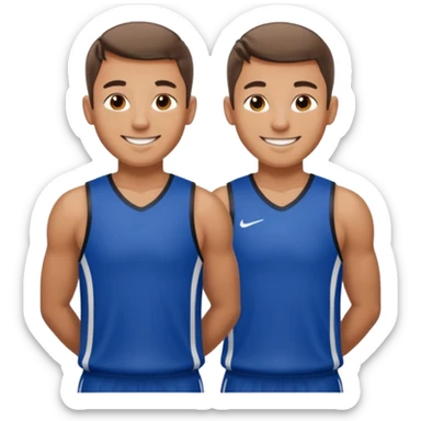 Jock man smiling sticker