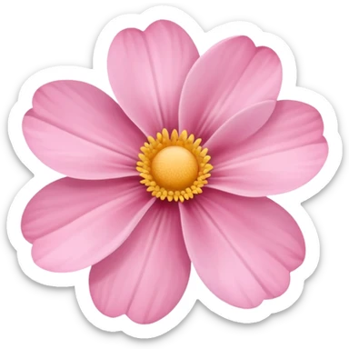 Baby pink flower sticker