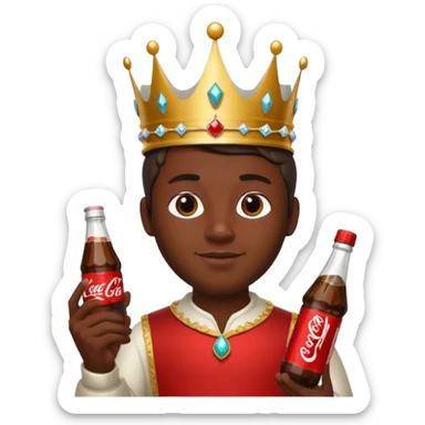 coke king sticker