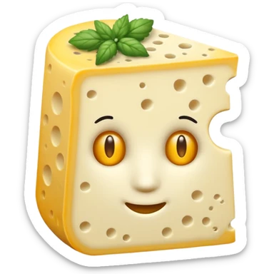 Con tratto di disegno rappresentare un topo che rosicchia un pezzo di formaggio sticker