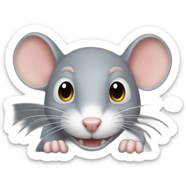 rat playing cod sticker