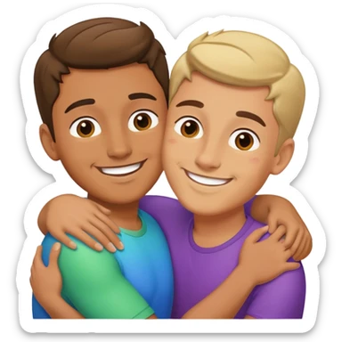Gay couple sticker