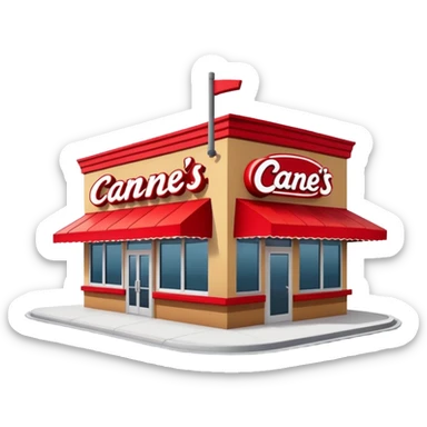 raising canes sticker