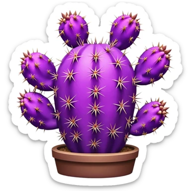 Beautiful purple cactus from Arizona  sticker