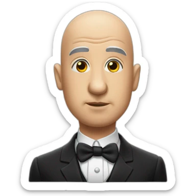 alfred hitchcock bald large sticker