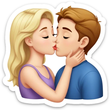 Stella kissing Noah O’Neill ￼ sticker