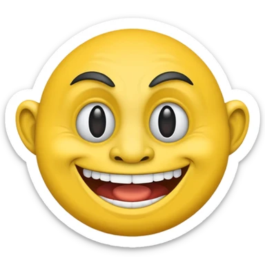 Troll face emoji sticker