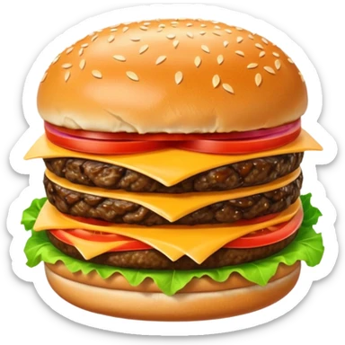 Hamburger sticker
