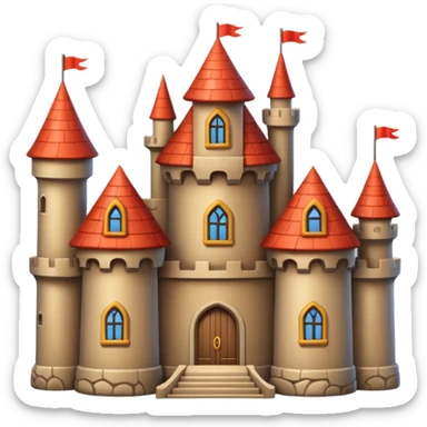 big wood castle house sticker