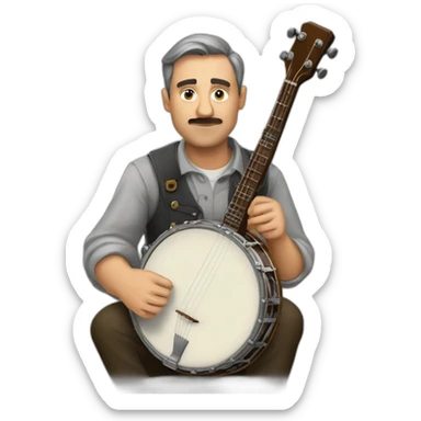 banjo that kills fascism sticker