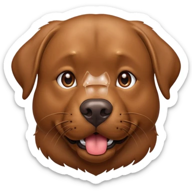 Please make a brown lab one sticker