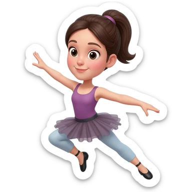 Girl in a dance poll sticker