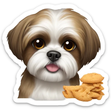 Shih tzu and a snack sticker