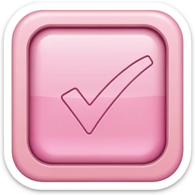 pink done checkbox sticker