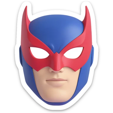 Super hero mask sticker