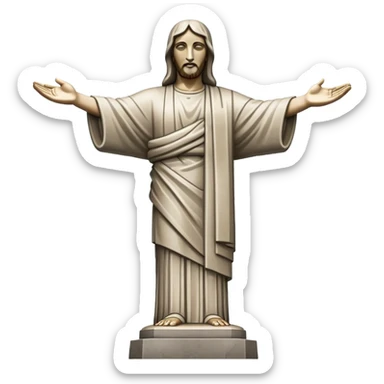 Christ the Redeemer, brazil, no frame sticker