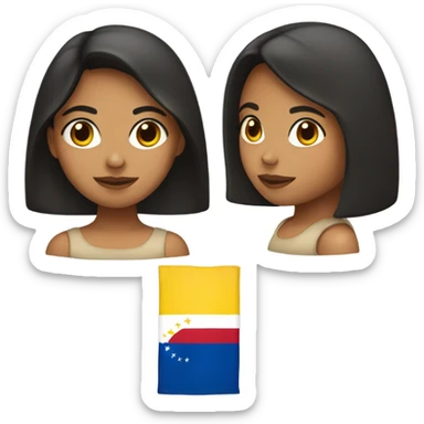 A venezuelan girl with an areoa sticker