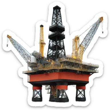 Oil rig sticker