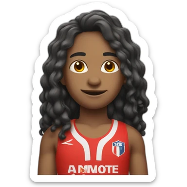 Singe avec un maillot rouge sticker