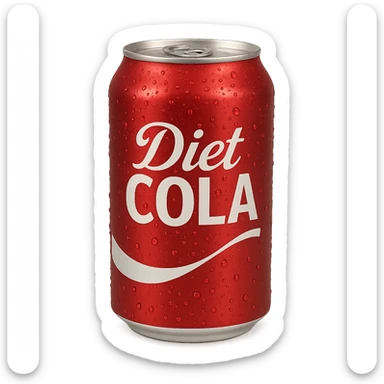 diet cola sticker