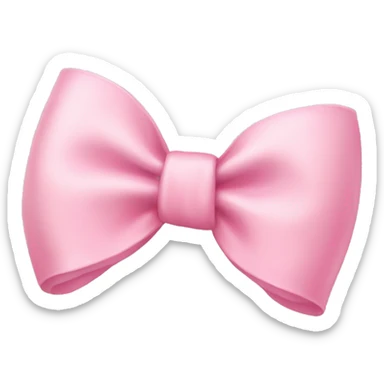 Baby pink bow sticker