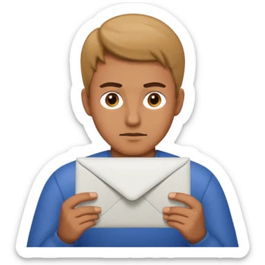 read mail with no rection man sticker