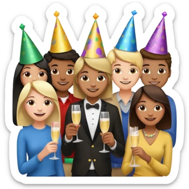 teens and young adults sticker