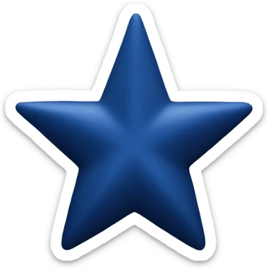 Dark blue star sticker