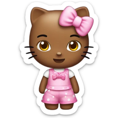 Hello Kitty enojada sticker