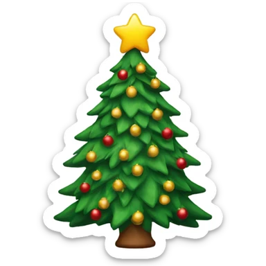 Christmas tree sticker