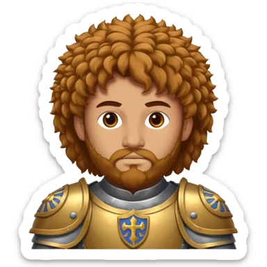 Flavius belisarius the Byzantine general. BYZANTINE CREST ON ARMOUR, FLUFFY HAIR sticker