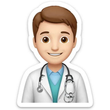doctor mascot sticker