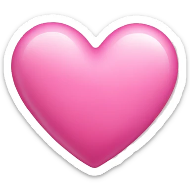 pink heart  sticker