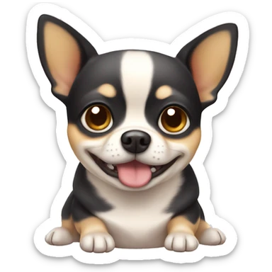 Cute fatty chihuahua sticker