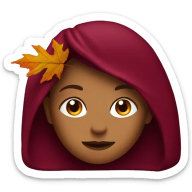 Autumn burgundy  sticker