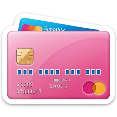pink big AFTERPAY word on a credit card sticker