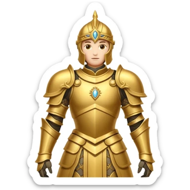 golden paladin sticker