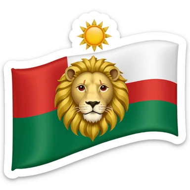 Pahlavi flag sticker