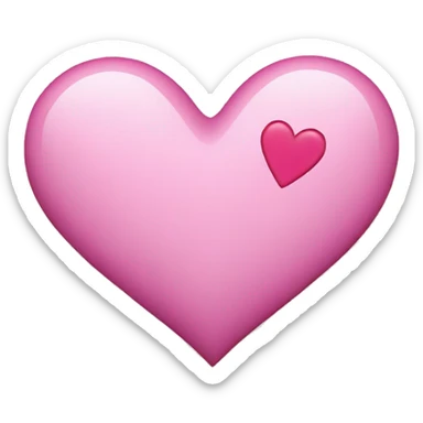Pink heart patched up sticker
