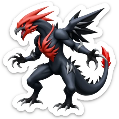 Darkrai-Zekrom-Yveltal-fusion-Fakémon-Pokémon-creature  sticker