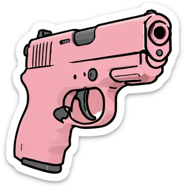 PINK GUN sticker