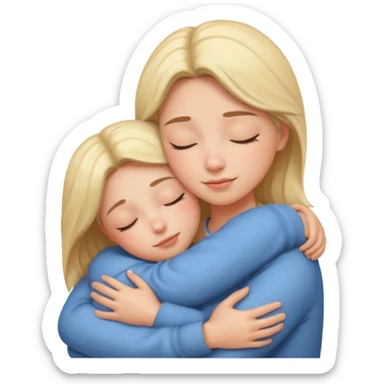 Deep hug on sleep sticker