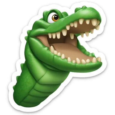 Alligator fingers sticker