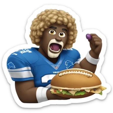 Detroit Lions eating up the Vikings  sticker